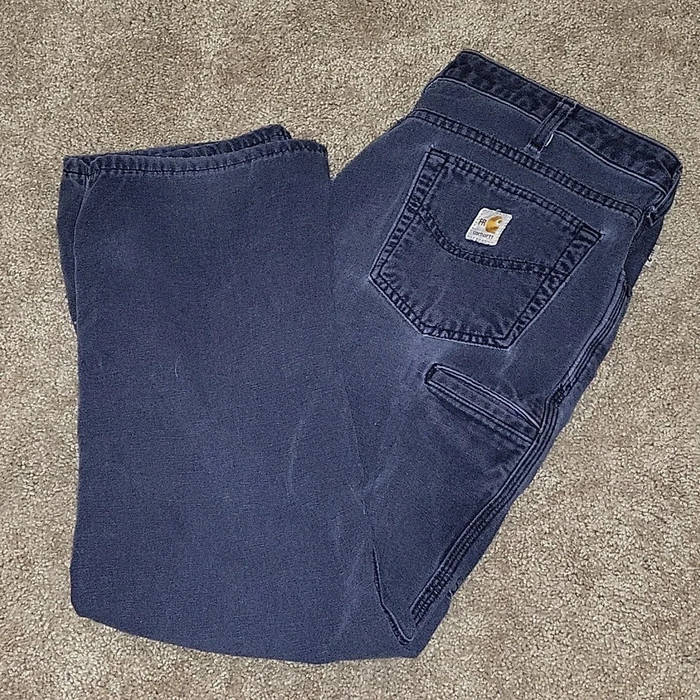 Blue Carhartt FR Pants 32Wx28L - Picture 4 of 7
